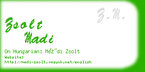 zsolt madi business card